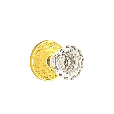 Privacy Astoria Clear Knob with Lancaster Rose