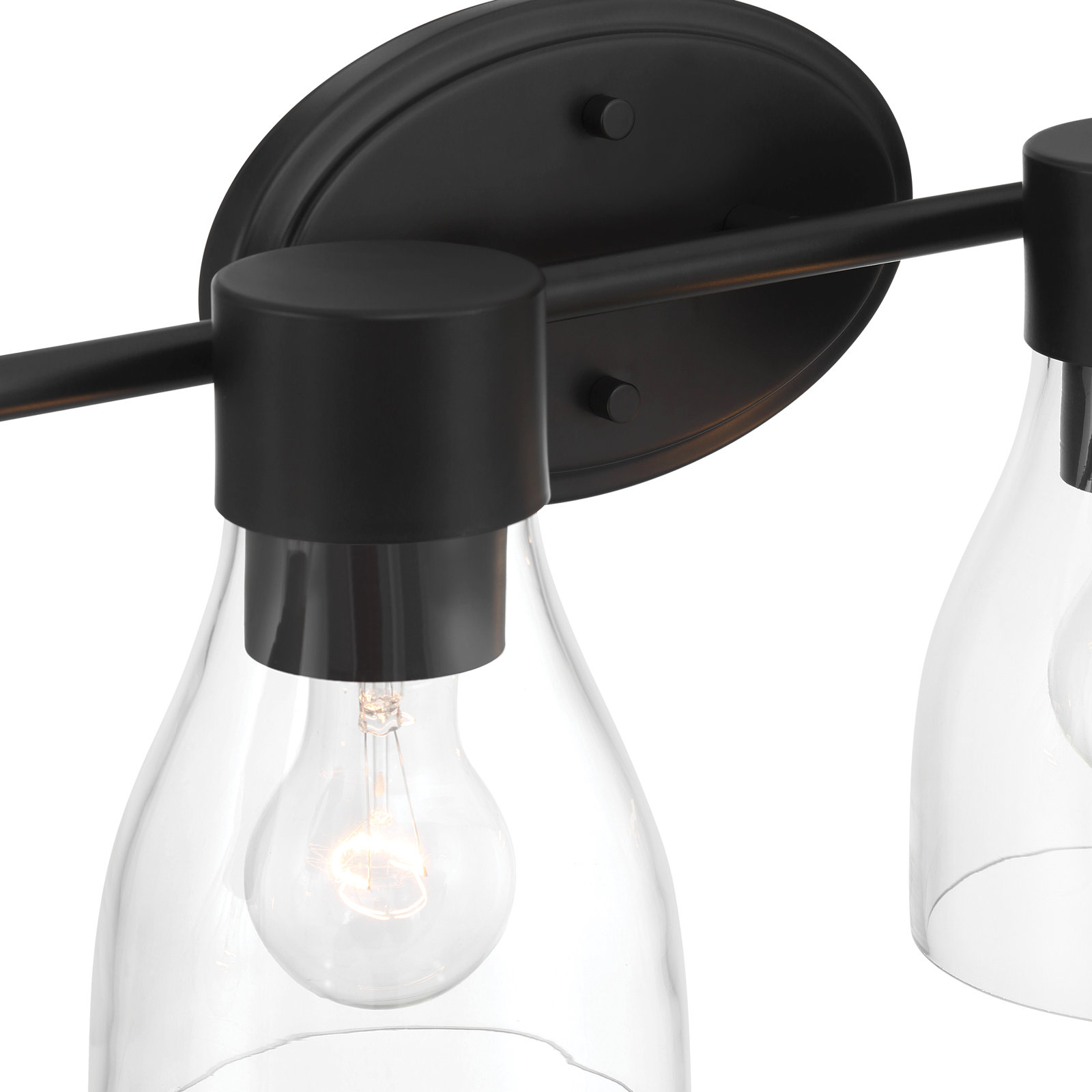 Jessa Dimmable Vanity Light, Satin Black, 4