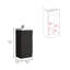 Lavabo pour salle de bain Jozz, noir
