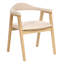 46cm H Polyester Upholstered Full Back Armchair in Beige-85759626