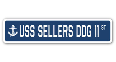 Sellers Ddg 11 Street Sign Heavy Duty Plastic 4" X 18"