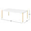 Table basse Daxton avec pieds en métal et plateau en bois