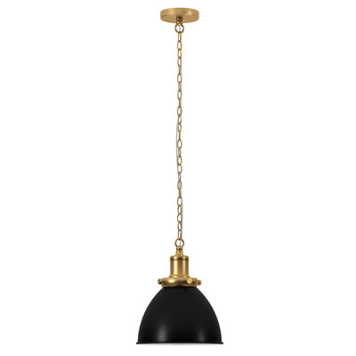 Elodie 1 - Light Brass Dome Pendant
