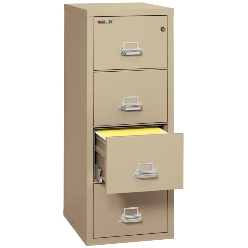 Fireproof 4 - Drawer File Cabinet, Parchment