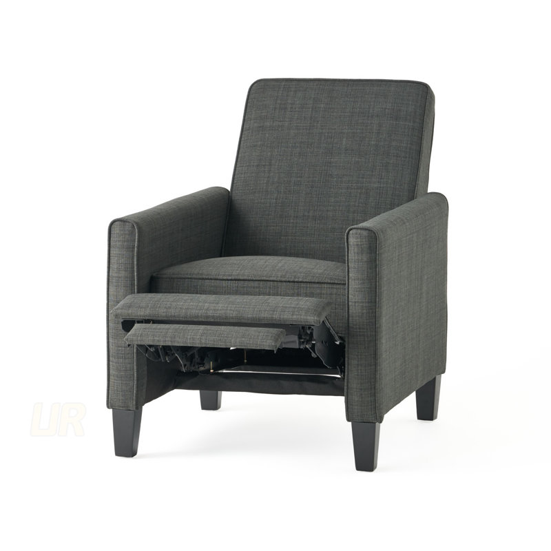Chaise en lin à dossier poussoir pour une décoration élégante avec siège confortable et fabrication durable, Tissu gris