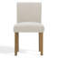 Chaise de salle à manger rembourrée en lin 18,5 po (ensemble de 8)-1822816977