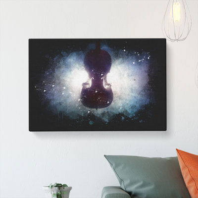 Submerged Cello - Wrapped Canvas