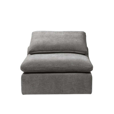 Naveen Modular - Armless Chair, Gray Linen
