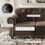 Velours Chesterfield canapé garniture cloutée capitonnée-1217001429