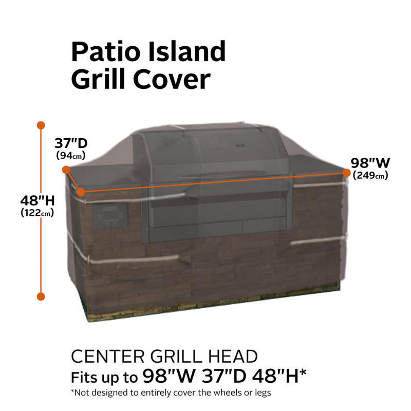 Classic Accessories Ravenna 86 in. W x 37 in. D Grill Cover, 98"