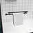 58" High Double Sliding Shower Enclosure, 1/4"  6Mm  Clear Glass, Mute Rollers, Reversible Installation, Waterproof Design Aluminum Frame Bathtub Screen, Tempered Stainless Steel Handle, Design, Setup-121479042