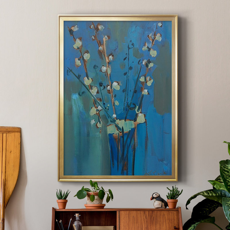 Winter Willow II, reproduction encadrée de qualité supérieure - prête à être accrochée, Or, H 42,5 po x l 30,5 po x P 1 po