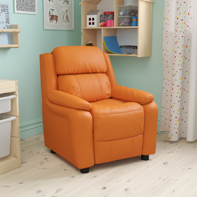 Fauteuil inclinable Degeorge Deluxe, Vinyle orange