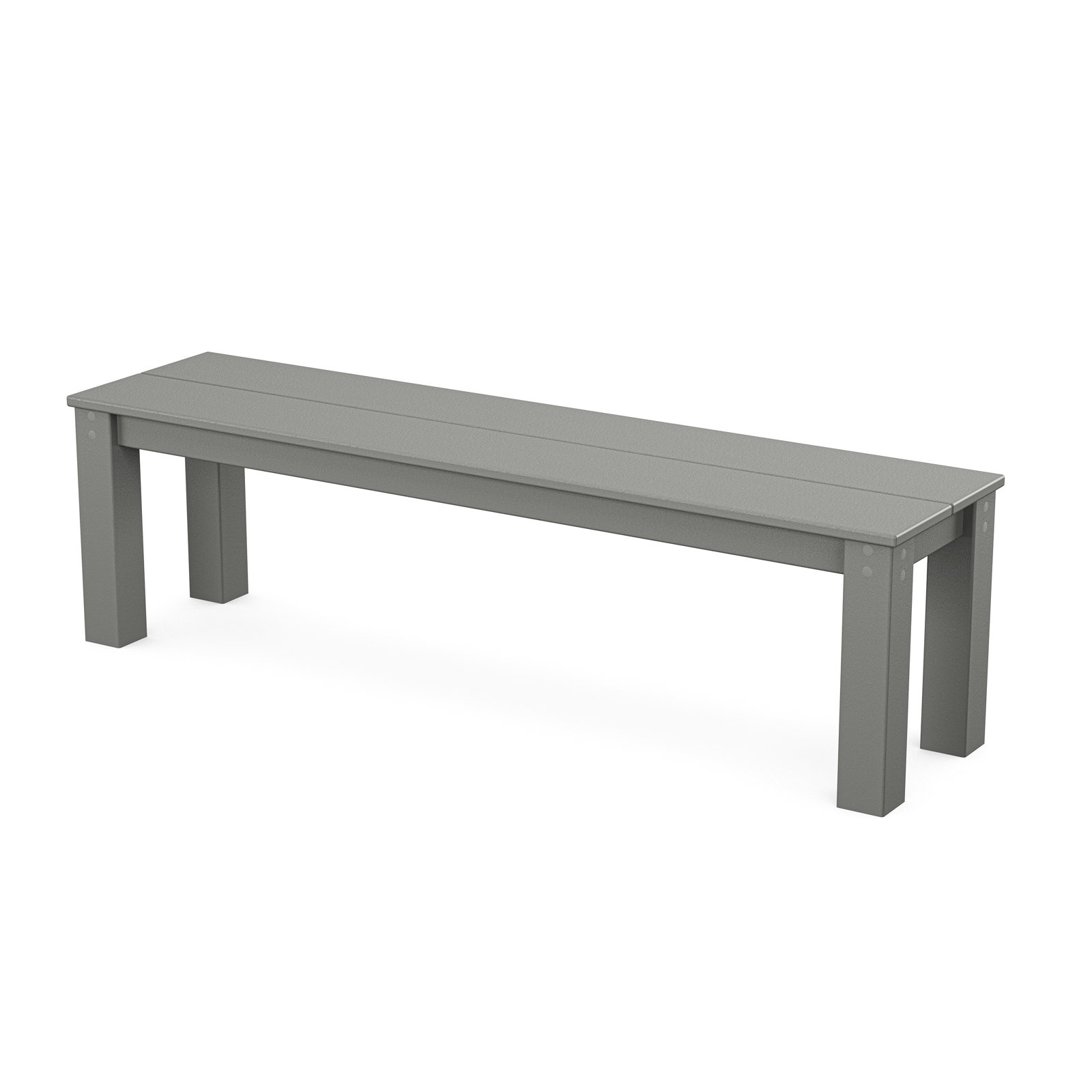 TREX Outdoors Parsons Outdoor Bench, Slate Gray, 17" H x 60" W