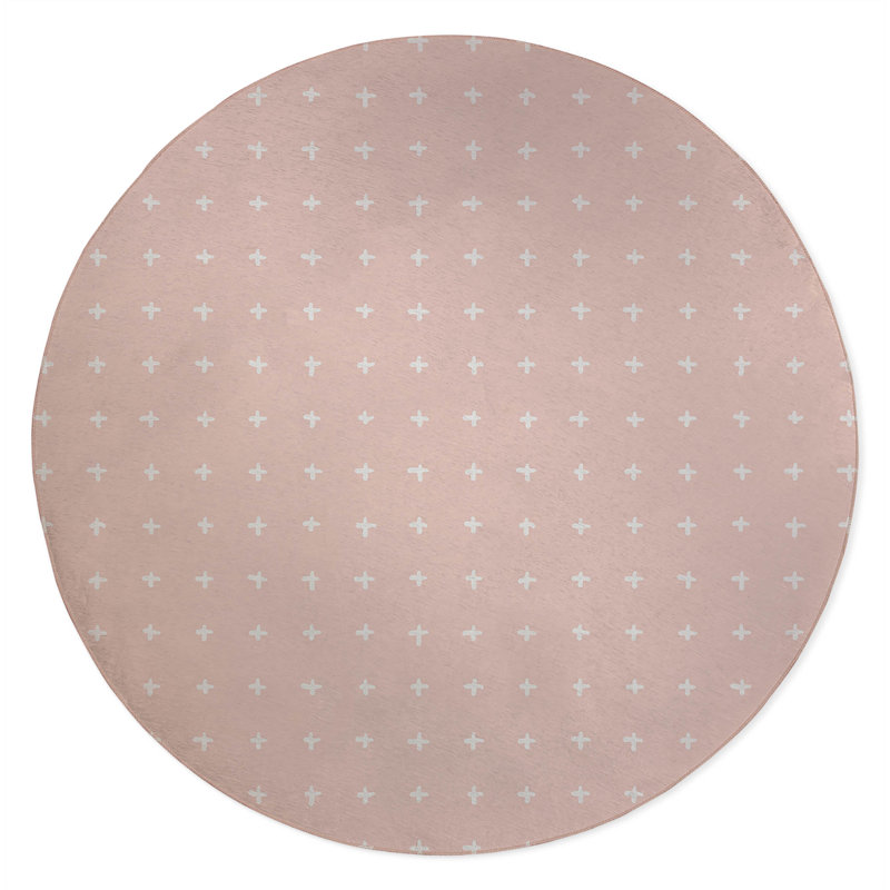 Tapis d'extérieur antidérapant Criss, Rond 5 pi