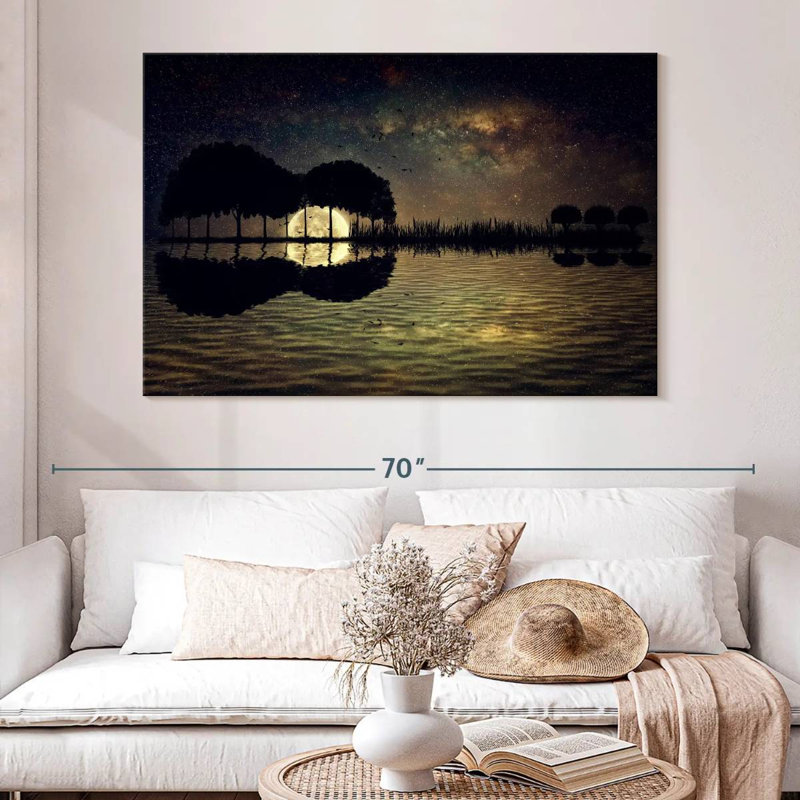 Abarca Guitar Island Moonlight, 8" H x 12" W