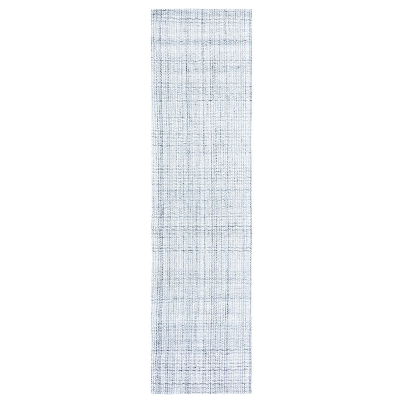 Earica Hand Woven Performance Plaid Area Rug, Runner 2'3" x 9'