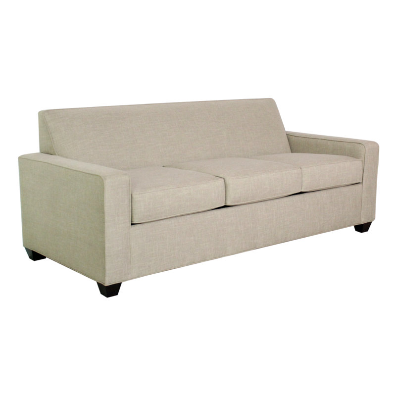 Avery 80" Square Arm Sofa with Reversible Cushions, Cafelle, Ridgecrest Meadow