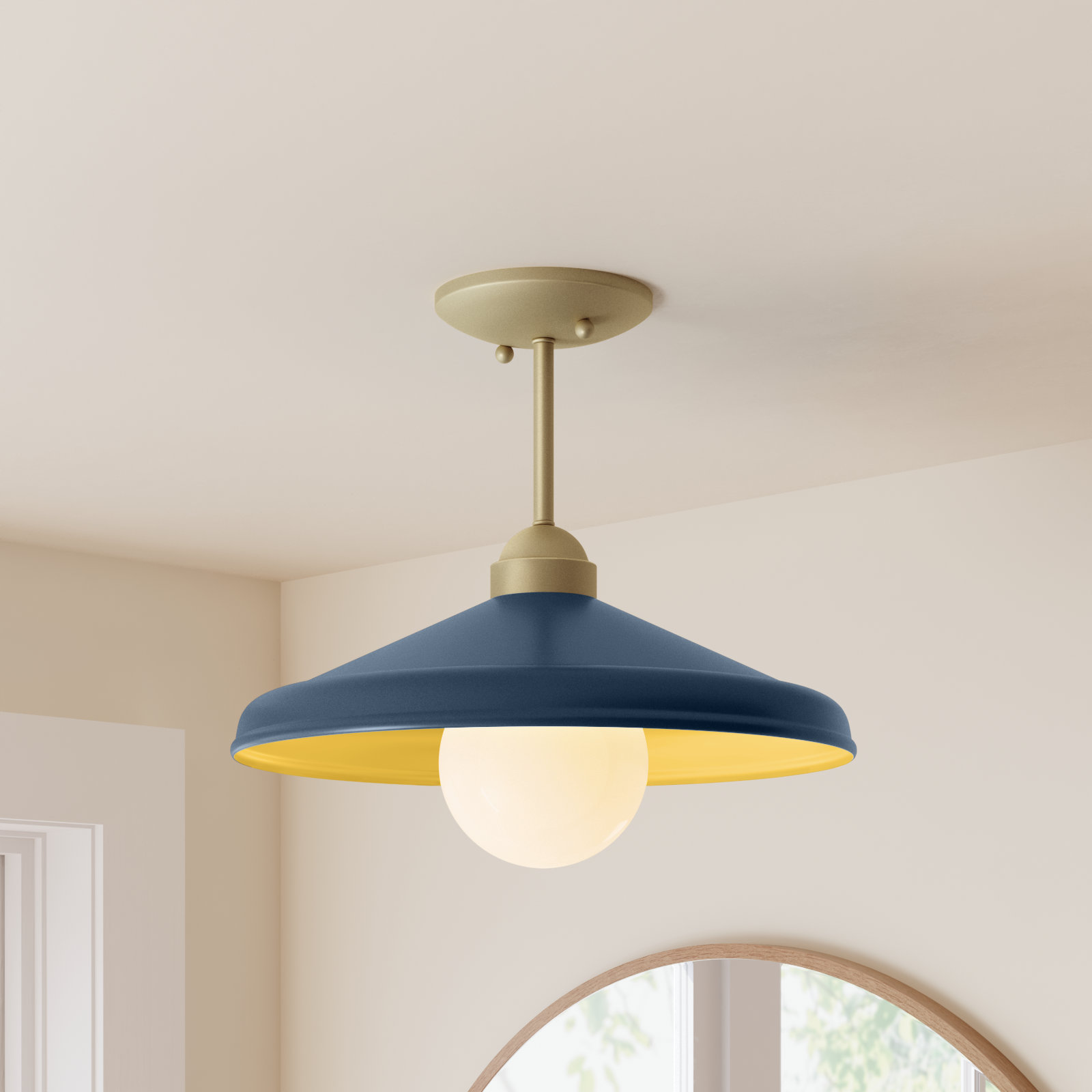 Joss & Main Delilah Semi Flush Mount
