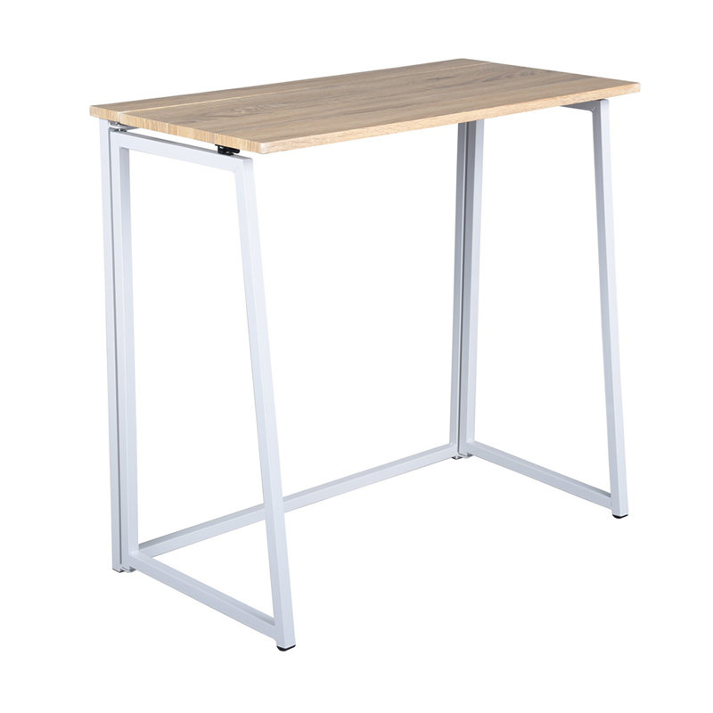 Nixon Metal Base Writing Desk, Oak/White
