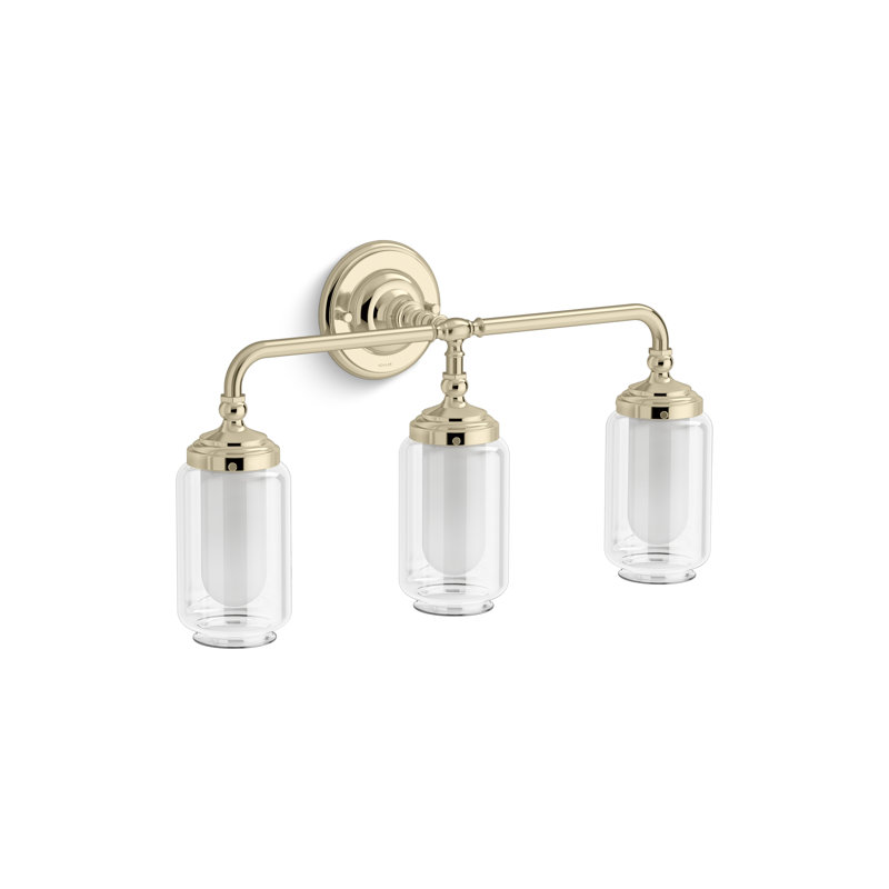 Artifacts 23 In. Three-Light Sconce, French Gold