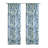 Jacobean Garden Light Filtering Dual Header Curtain Panel in Blue-684737994