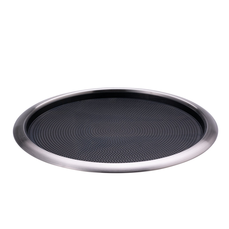 Stainless Steel, Removable Insert Serving Tray, 1" H x 16" W x 16" L