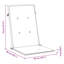 Ensemble de 2 coussins de chaise vidaXL 100% polyester anthracite-978384916