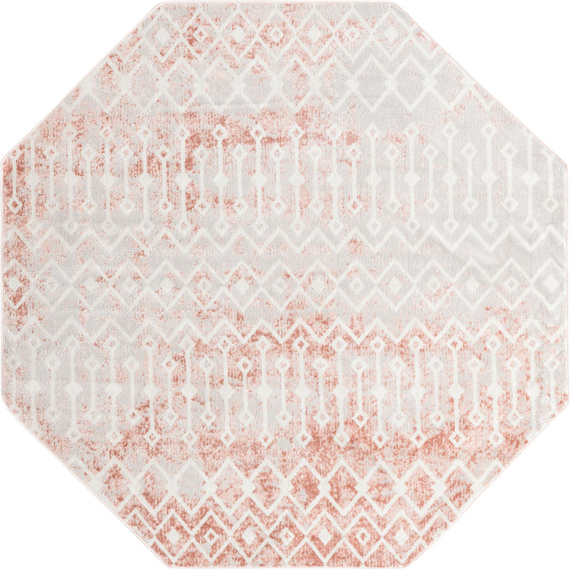 Abstract Indoor Rug, Octagon 7'