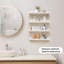 Tablettes flottantes, paquet de 4, blanc