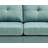 Swansea Teal Modular Fabric Loveseat-1043892062
