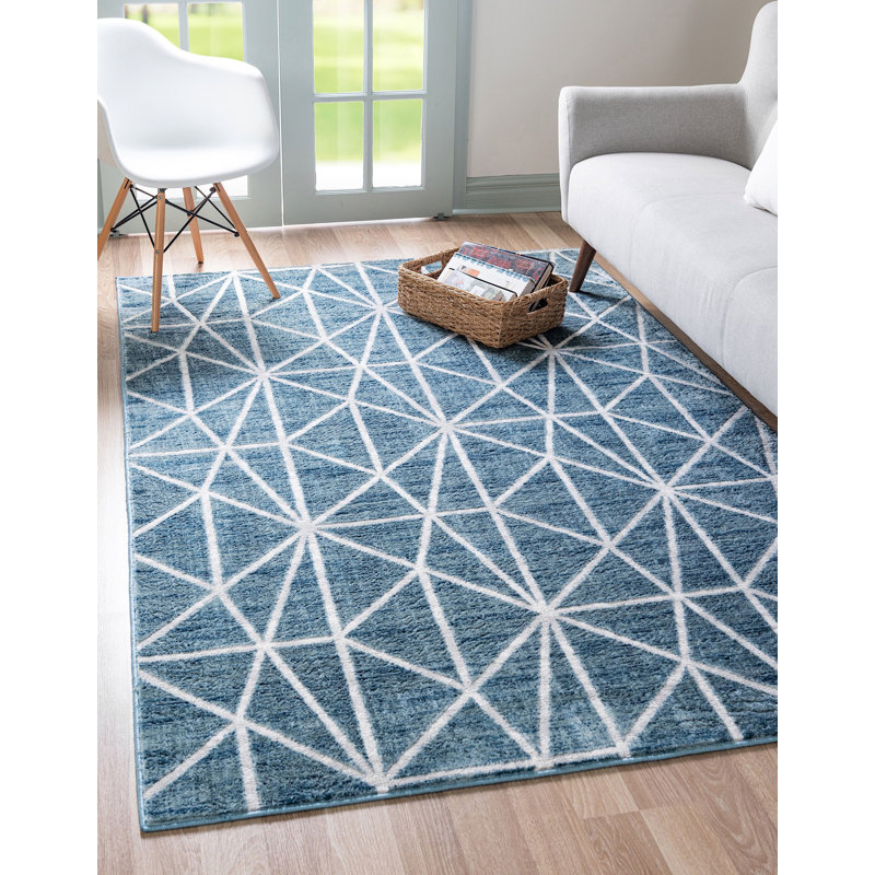 Clidy Abstract Indoor Rug, Rectangle 9' x 12'