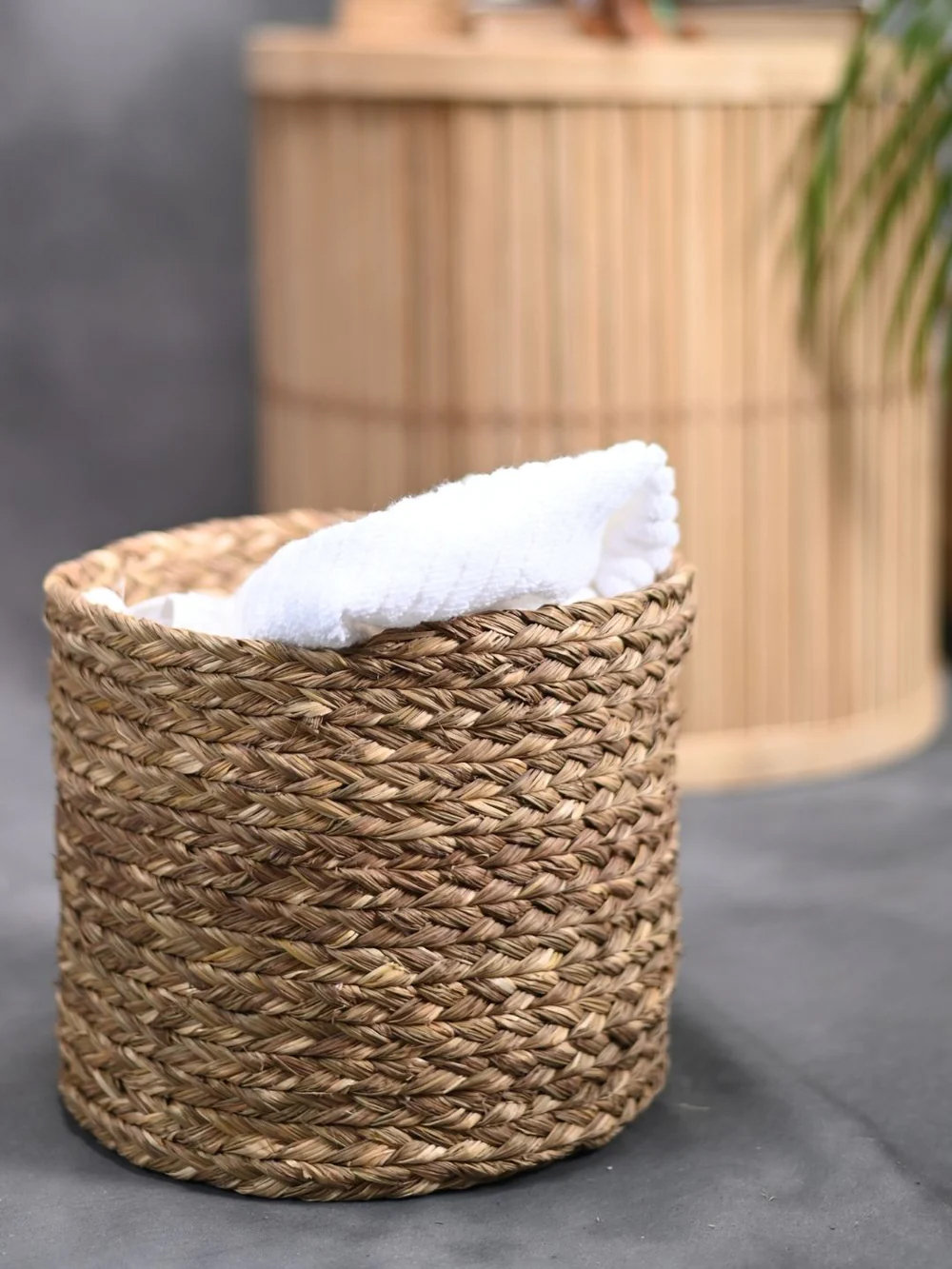 Handmade Seagrass Decorative Basket