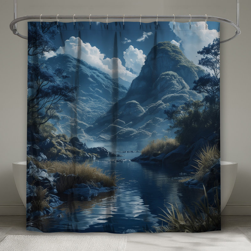 Rideaux de douche Mountain River, L 70 po x H 93 po