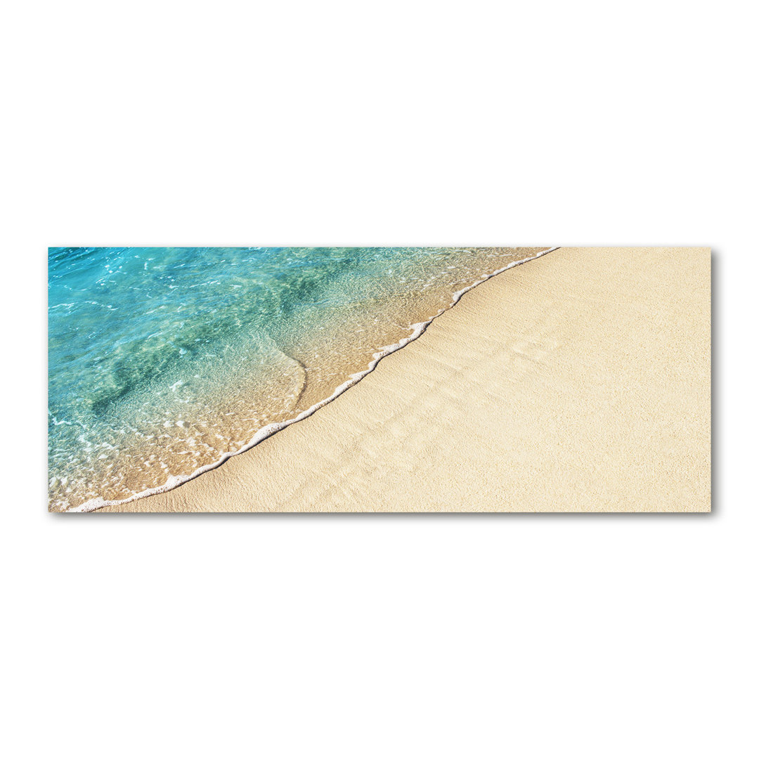 Leinwanddruck - Wandkunst - Drucke auf Leinwand - 125X50 Bildmotiv: Wave On Canvas Der Strand