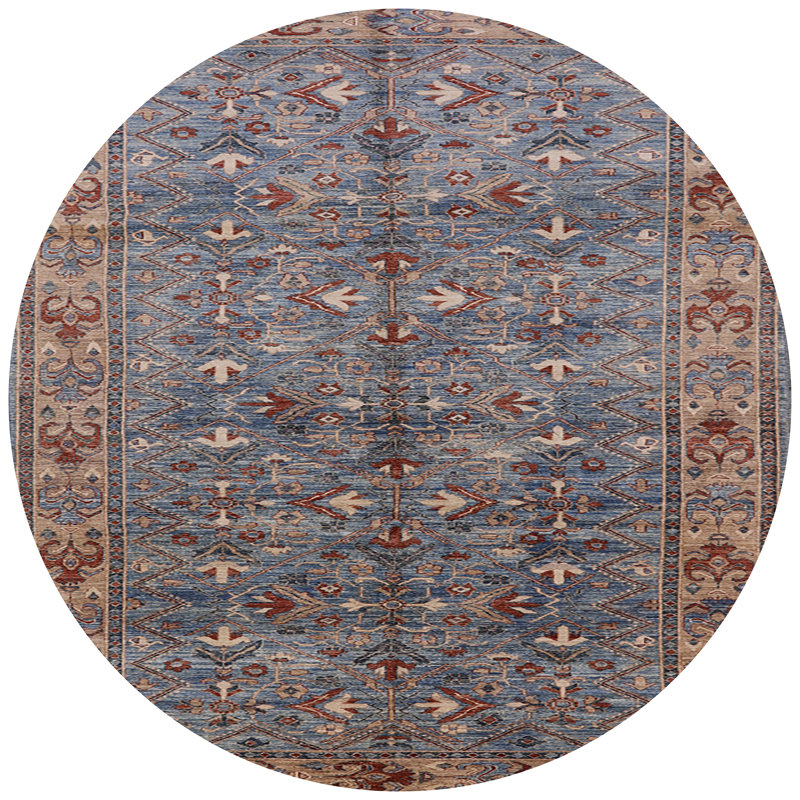 Oriental Indoor Rug, Round 3'
