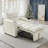 3-in-1 Convertible Velvet Chaise Lounge,Recliner Sofa Chair-1334338224