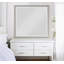 Miroir de commode rectangulaire en bois manufacturé d'Yvett