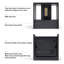 Matte Black 10cm H Outdoor Sconce