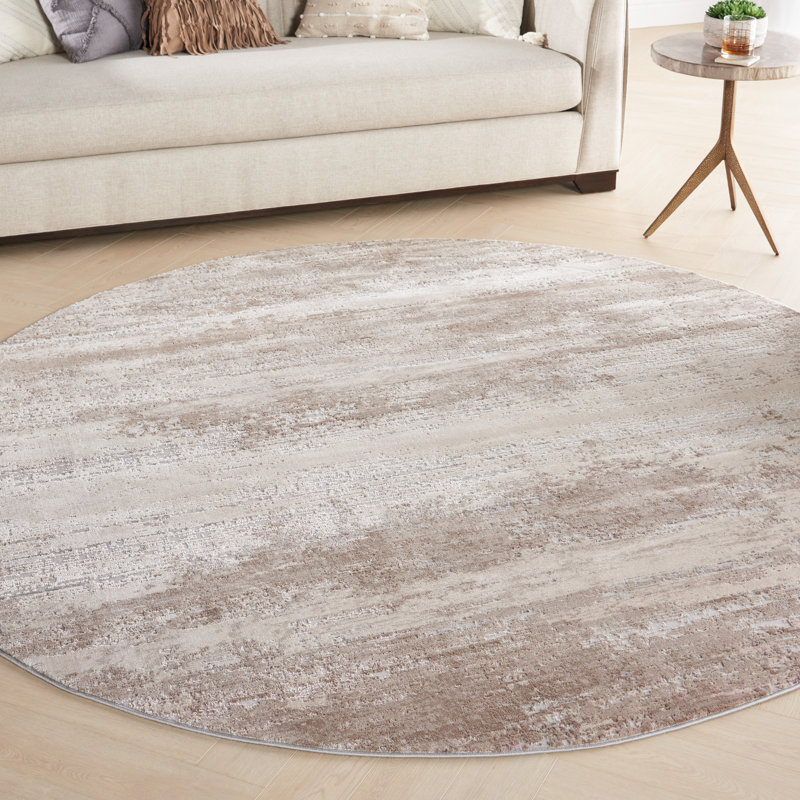 Comer Abstract Indoor Rug, Round 7'10"