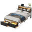 Brisna Upholstered Vegan Leather Storage Bed-763166793-780446486