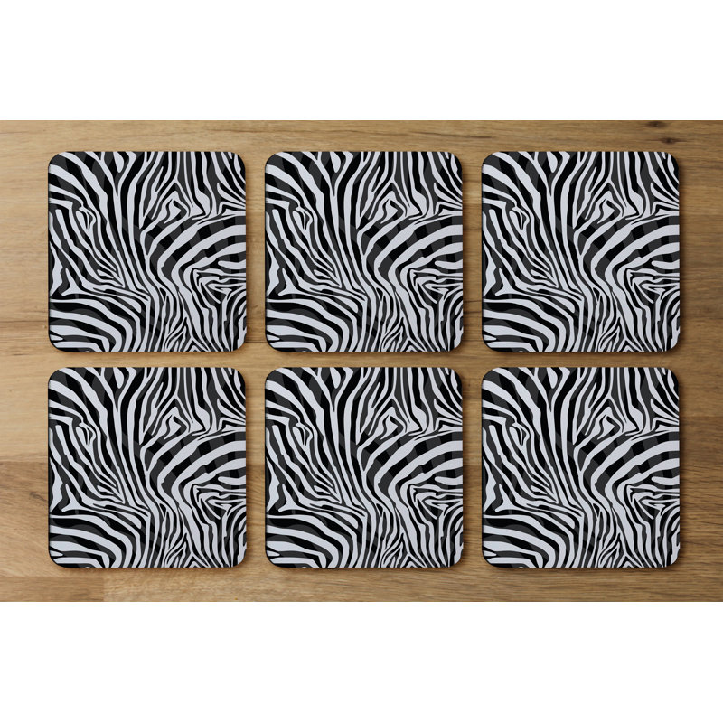Square 6 Piece Coaster Set