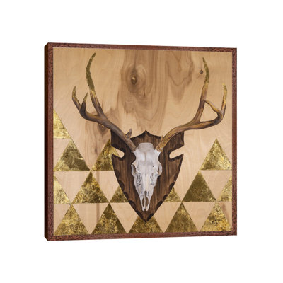 Buck Skull 1 Piece Wall Art on Canvas