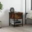 Lympsham 34cm W Iron Bedside Table-561615475