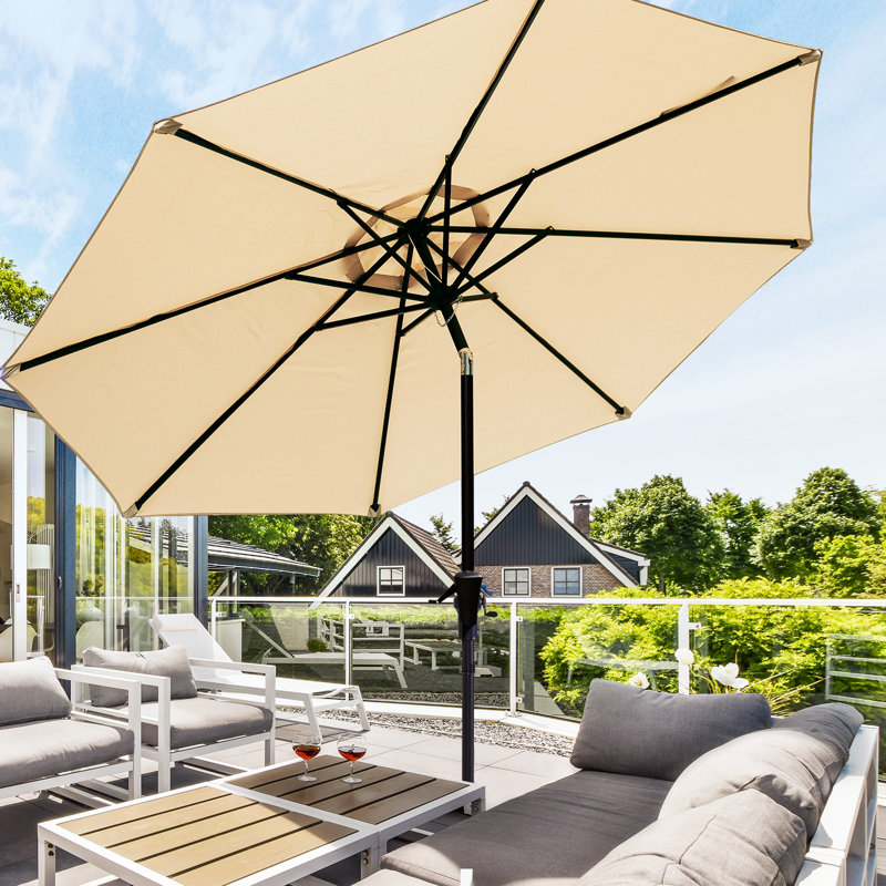 Parasol de marché Market, Beige, H 100 po x l 108 po x P 108 po
