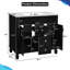 Meuble-lavabo moderne noir 36 "avec lavabo en céramique, portes à fermeture douce et 2 tiroirs-1064199217