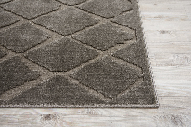 Gleam Geometric Area Rug in Gray, Rectangle 3'10" x 5'10"