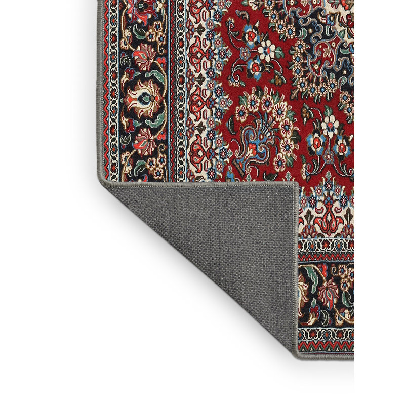 Tapis traditionnel brun / rouge Dareios, Rectangle 8 pi x 10 pi