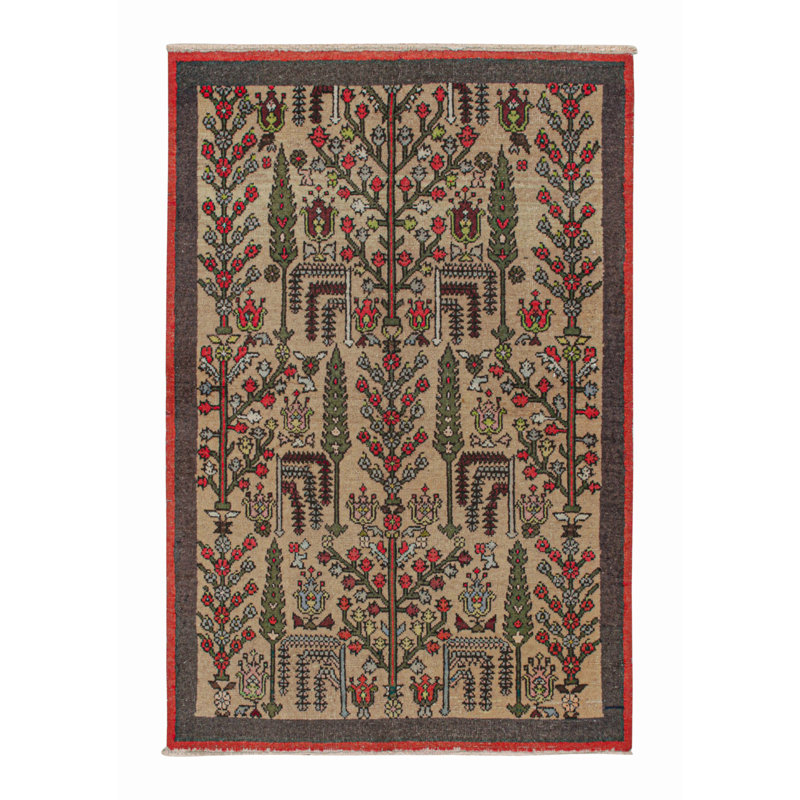 One-of-a-Kind 3'6" X 5'8" Hand Knotted Area Rug