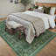 Tapis vert lavable Ladonya avec envers antidérapant-112420079